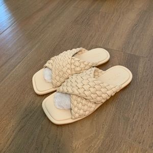 ASOS Woven Leatherette Sandal